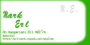 mark erl business card